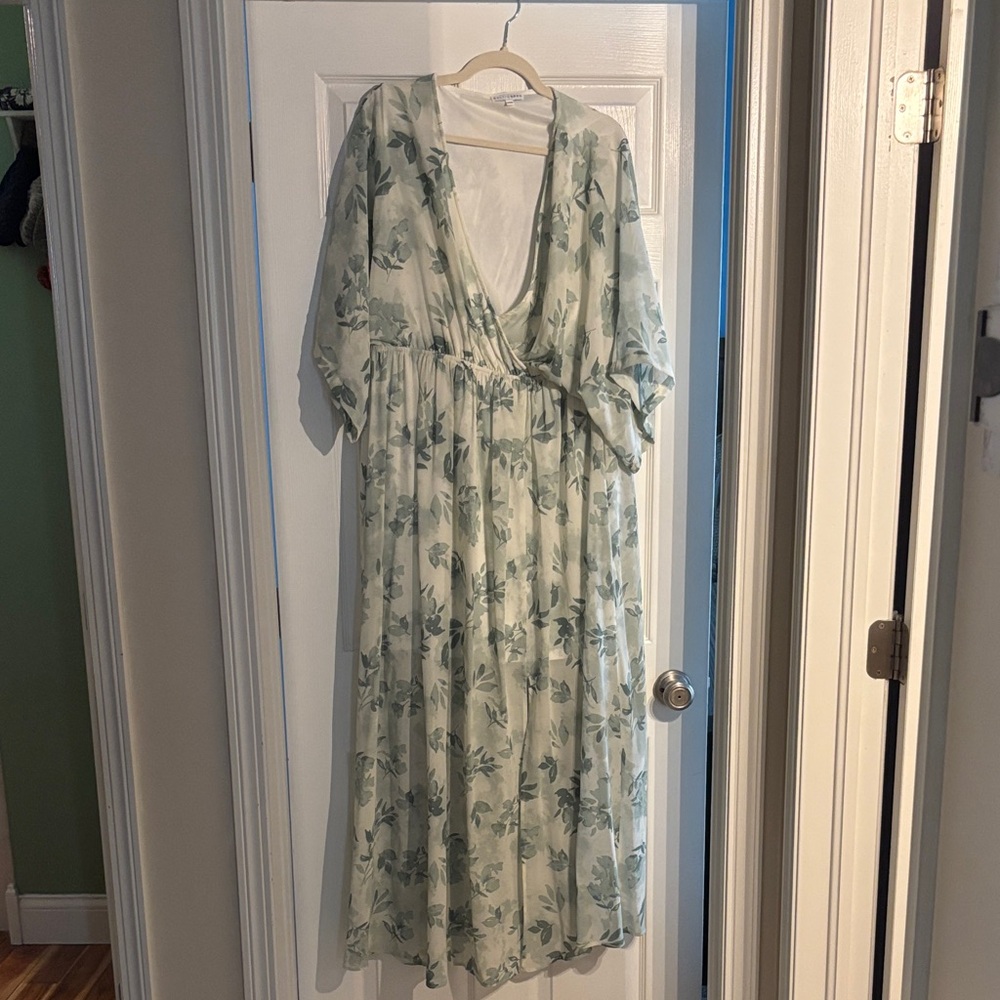 Baltic Born Green Floral Maxi Dress